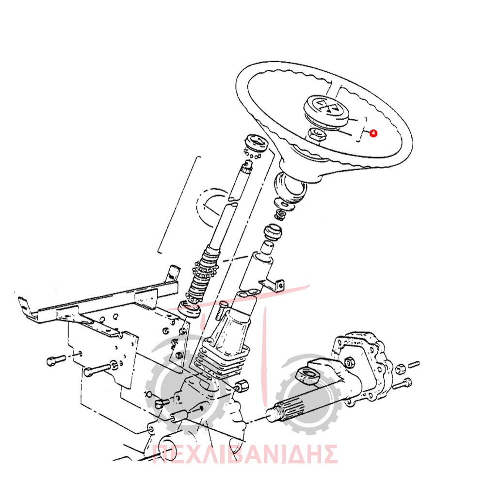 Καπάκι βολάν τιμονιού Massey Ferguson 135-290-590-595