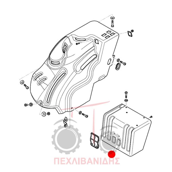 Καπάκι μπαταρίας Massey Ferguson 3600-3700