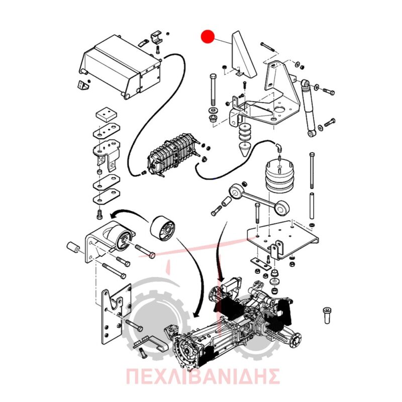 Προστατευτική λαμαρίνα βάσης καμπίνας Massey Ferguson 6400-7400 Προστατευτική λαμαρίνα βάσης καμπίνας Massey Ferguson 6400-7400
