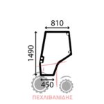 Αριστερό τζάμι πόρτας Massey Ferguson 5400-6400-7400-8400 Αριστερό τζάμι πόρτας Massey Ferguson 5400-6400-7400-8400