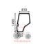 Αριστερό τζάμι πόρτας Massey Ferguson 5400-6400-7400-8400