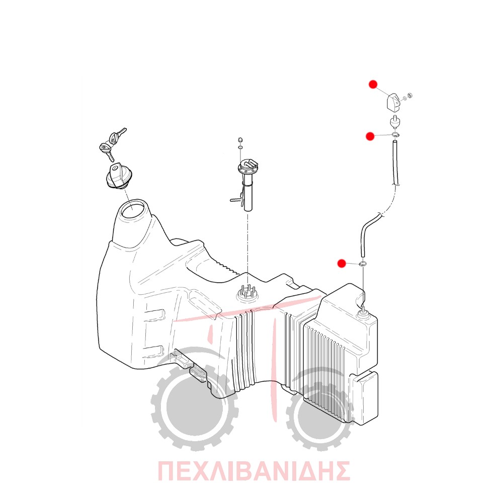 Κάλυμμα αναπνοής ρεζερβουάρ Landini Landpower-Powerfarm