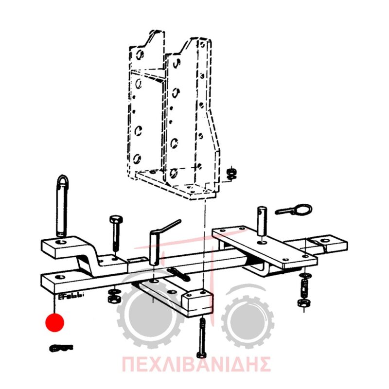 Σκέτη λάμα κοτσαδούρας Landini 10000-12500-13000-14500