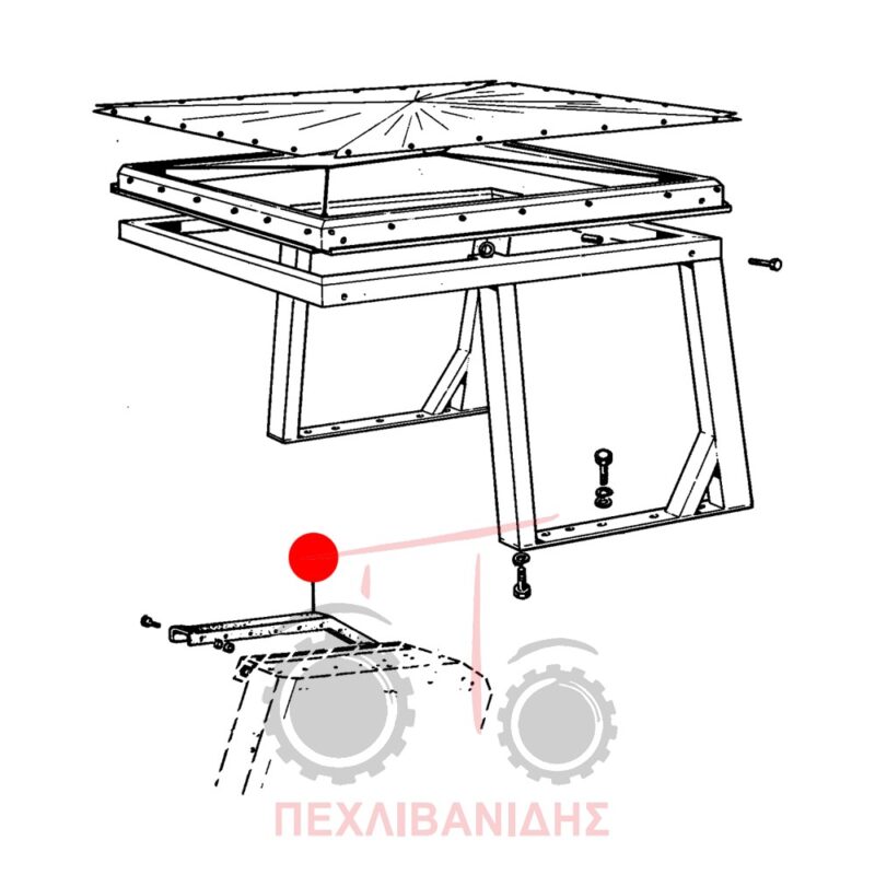 Αριστερή πίσω προέκταση φτερού Landini 12500-14500 Αριστερή πίσω προέκταση φτερού Landini 12500-14500