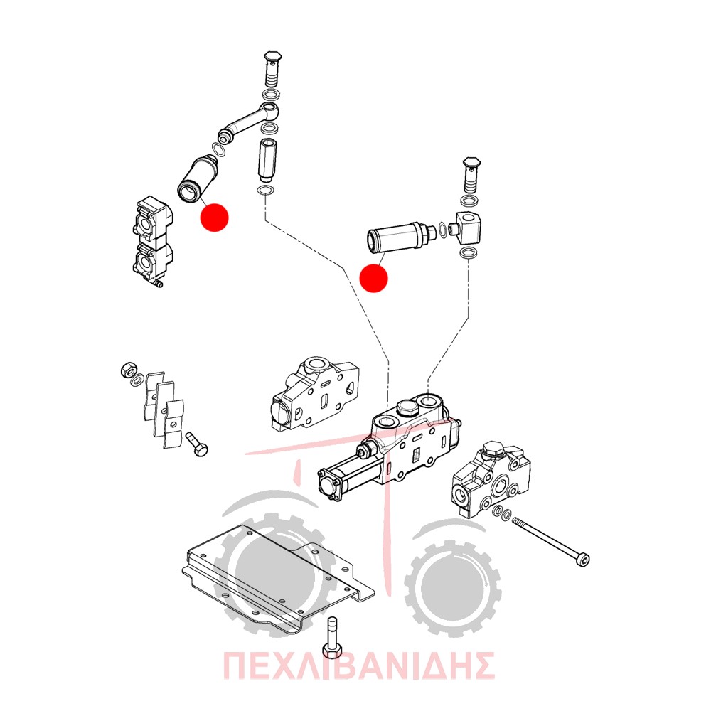 Θηλυκός ταχυσύνδεσμος σβάρνας Landini Alpine-Globus-Rex