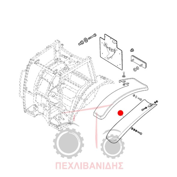 Δεξιά προέκταση φτερού Landini Powerfarm