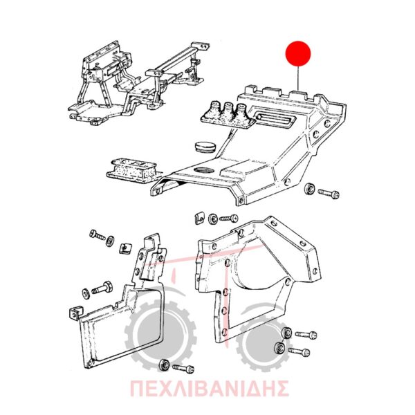 Πλαστικό κάλυμμα σασμάν Landini Advantage-Rex-Vigneti
