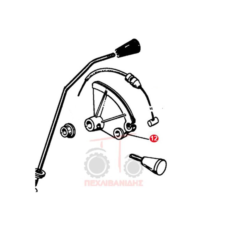 Bάση ντίζας χειρόγκαζου Landini 8860-5860