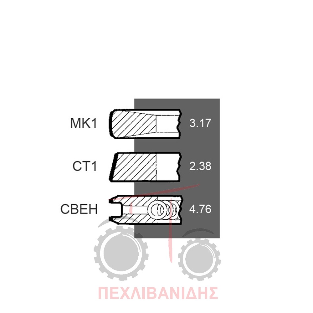 Ελατήρια κινητήρα Perkins 236-398