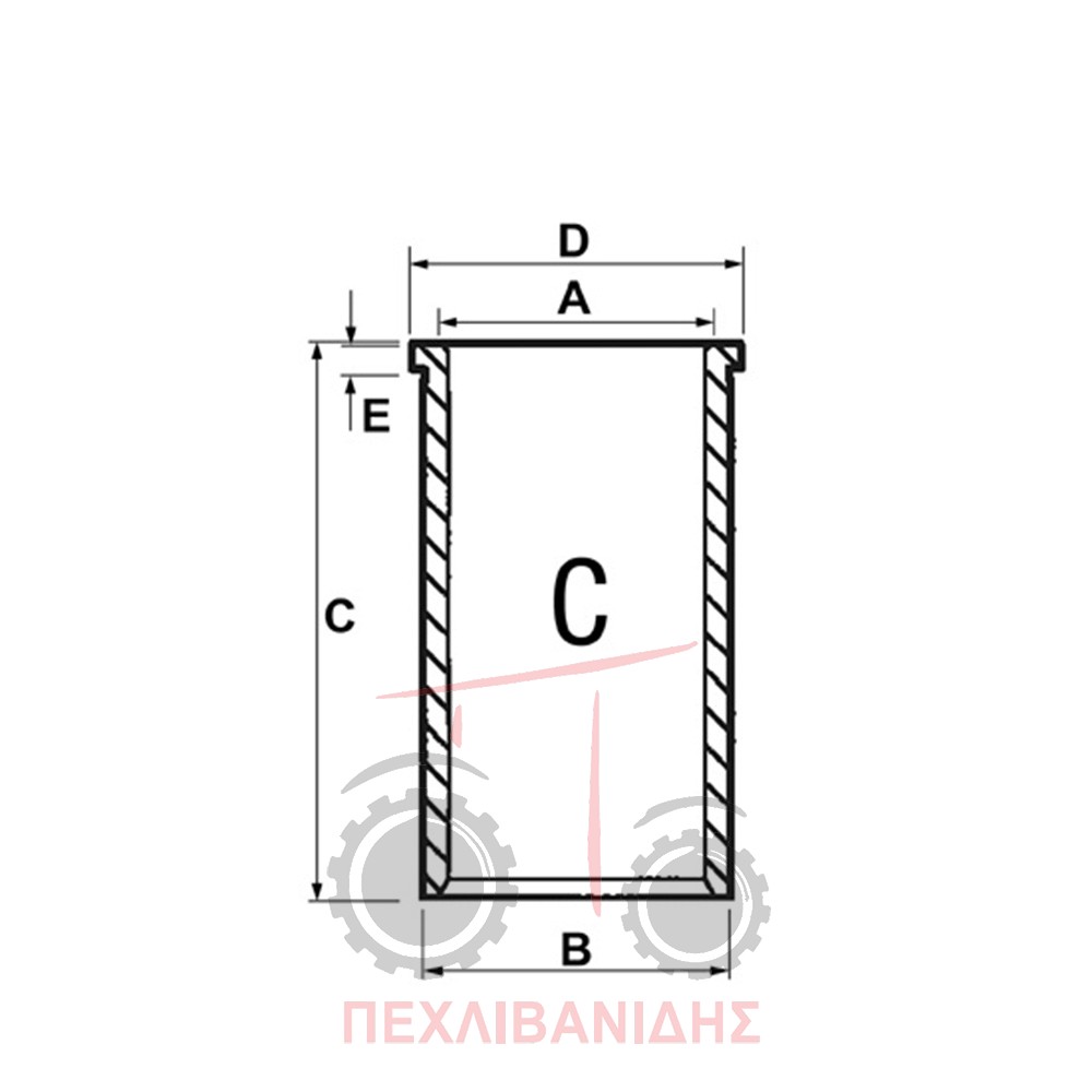 Χιτώνιο κινητήρα Perkins 1004-1006