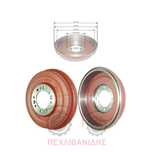 Ταμπούρο φρένων Massey Ferguson 35-133-135-148-240-250