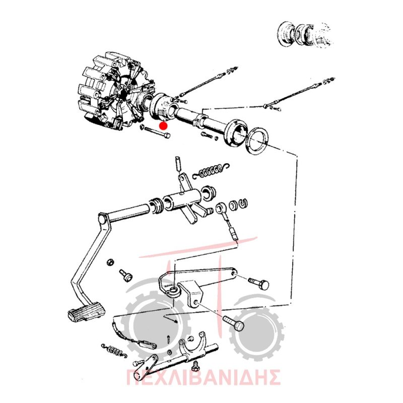 Βάση ωθηστικού PTO Landini Advantage-Frutteti-Rex Βάση ωθηστικού PTO Landini Advantage-Frutteti-Rex