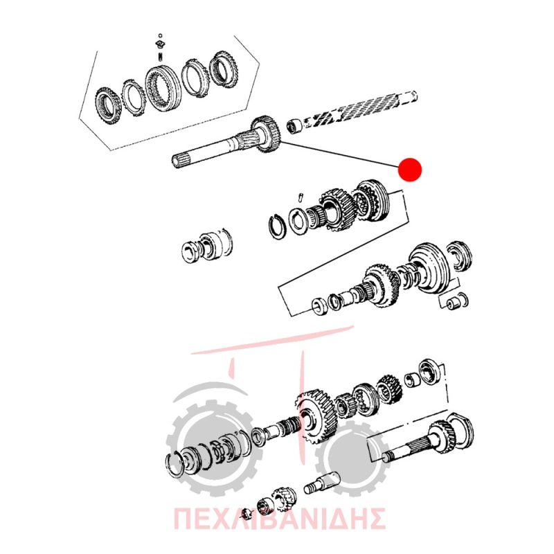 Άξονας σασμάν Landini 5860-9880-Rex Άξονας σασμάν Landini 5860-9880-Rex