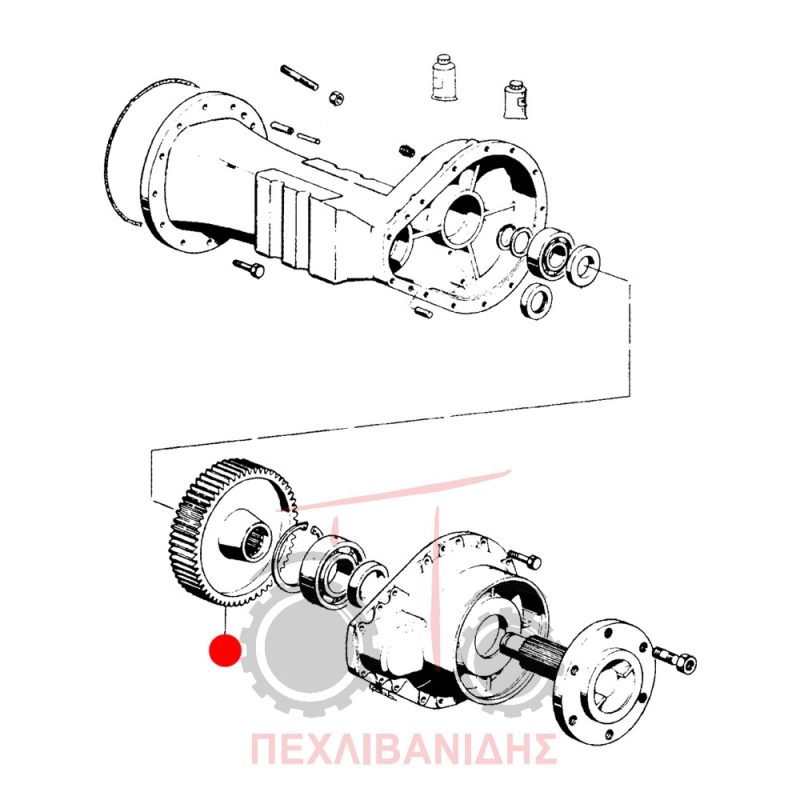 Γρανάζι μειωτήρα Landini 5500-6500