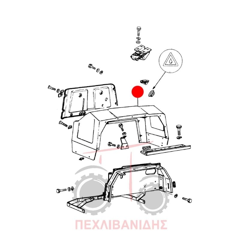 Πάνω πλαστικό ταμπλό Landini Advantage
