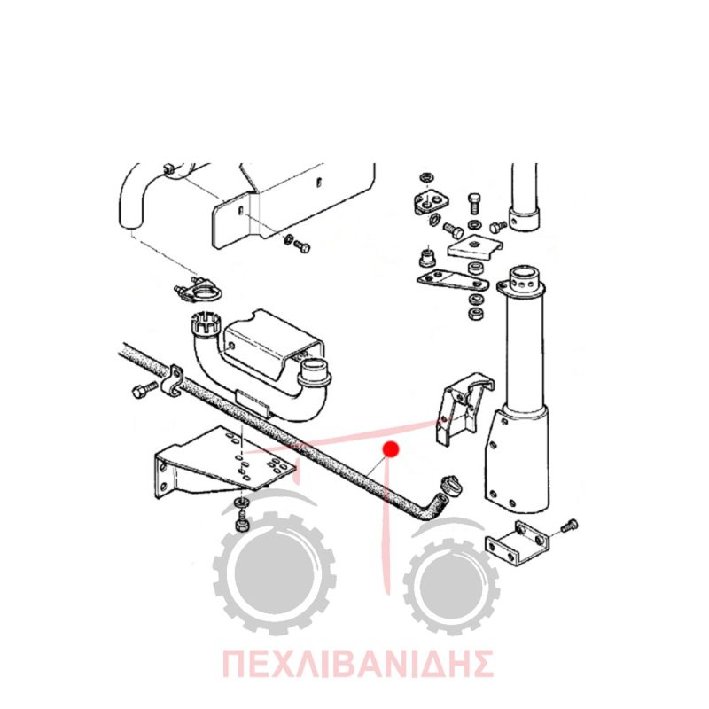 Κολάρο φίλτρου αέρος εξάτμισης Massey Ferguson 8120-8140-8160