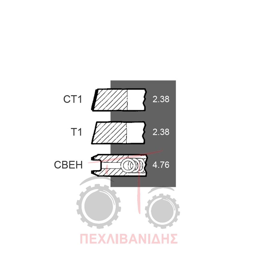 Ελατήρια κινητήρα Perkins 152-203