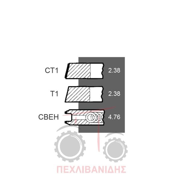Ελατήρια κινητήρα Perkins 152-203