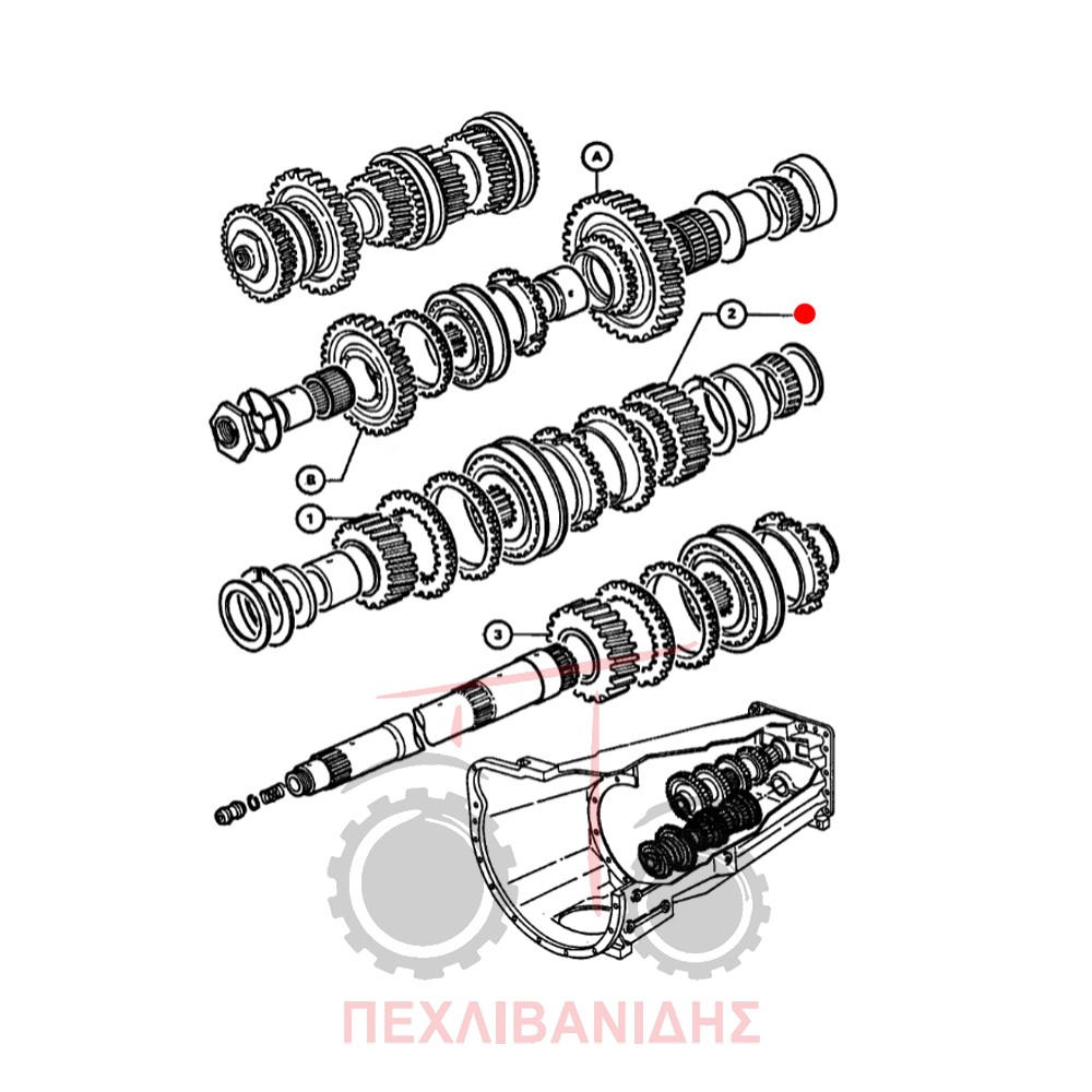 Γρανάζι σασμάν Massey Ferguson 3000-3100-6100