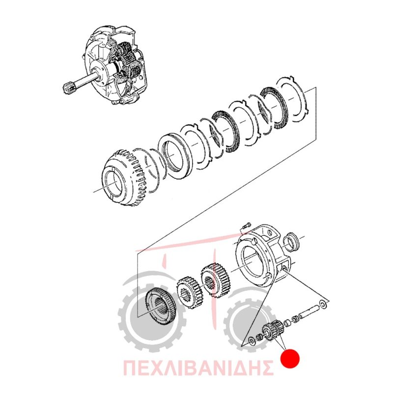 Διπλό γρανάζι μούλτι Landini Mythos-Rex-Vision