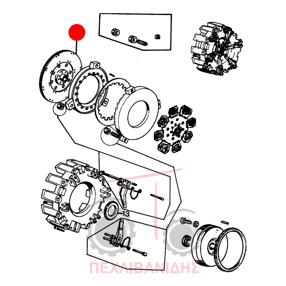 Δίσκος PTO Landini 12500
