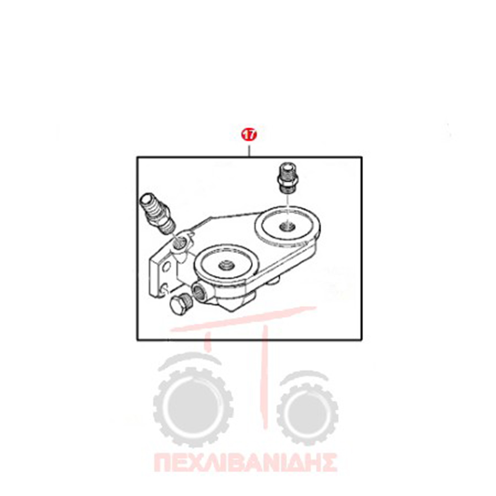Διπλή Bάση φίλτρων κινητήρα MF 5400-5400-6400-7400-8100-8200