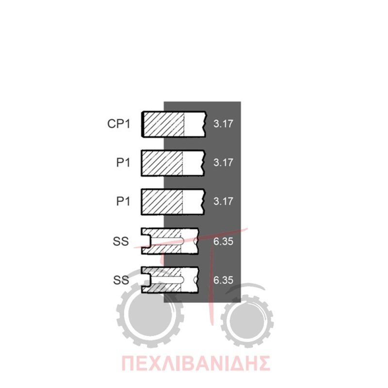 Ελατήριο πιστονιού 107.95mm Perkins 4.270