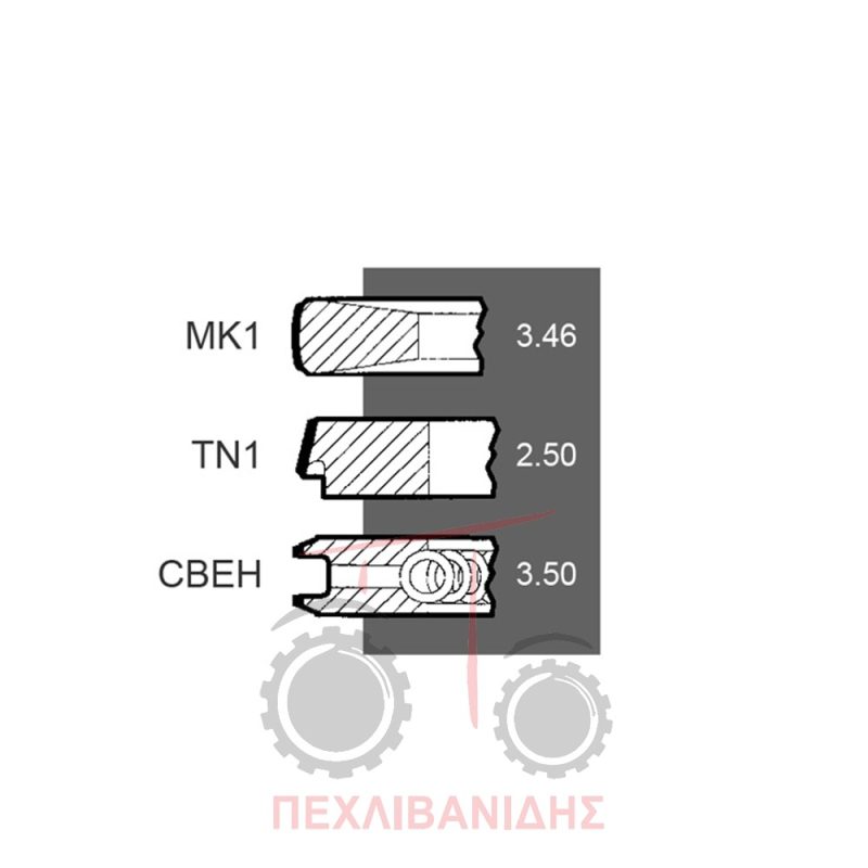 Ελατήρια κινητήρα Perkins 1106Τ