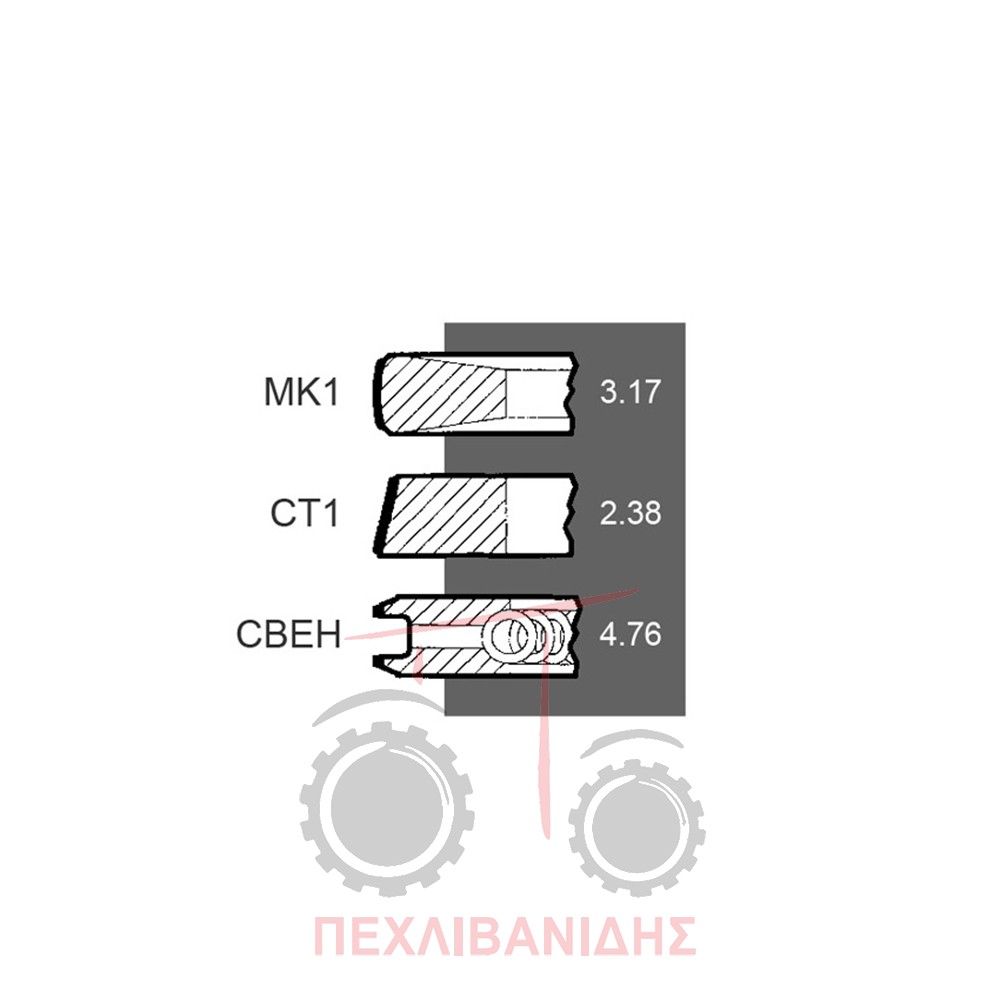 Ελατήρια κινητήρα Perkins 236