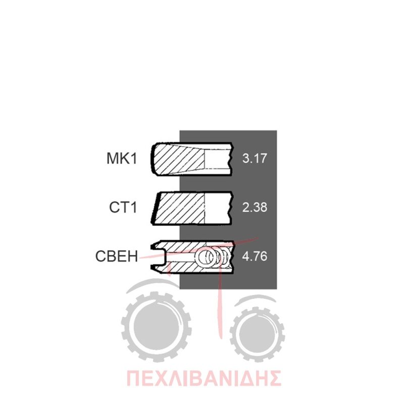 Ελατήρια κινητήρα Perkins 236