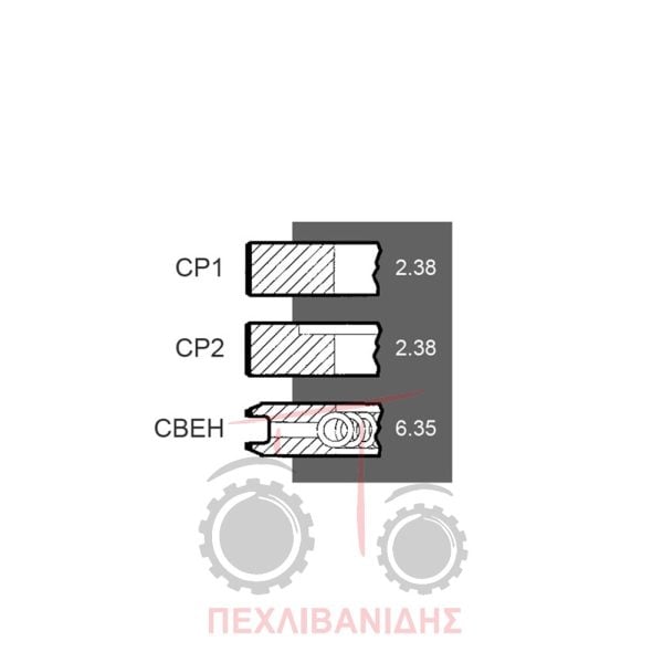 Ελατήρια κινητήρα Perkins 212-236-3654.4