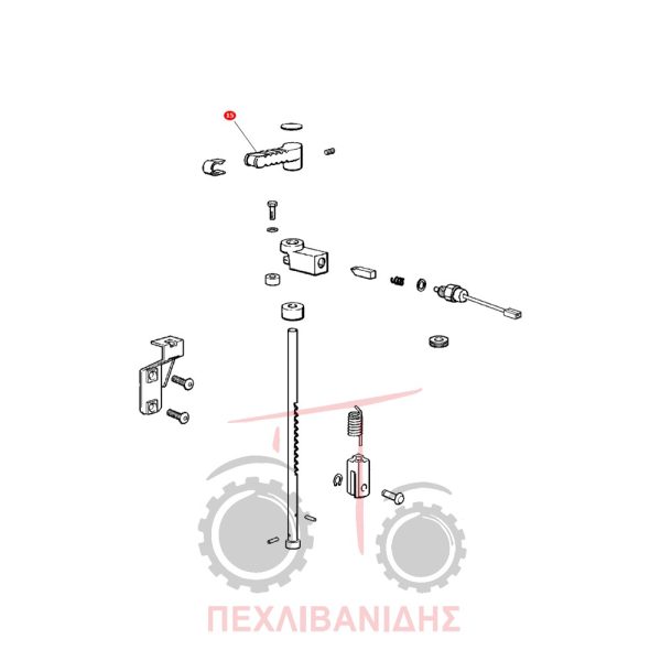 Χερούλι χειρόφρενου Massey Ferguson 3300-3400