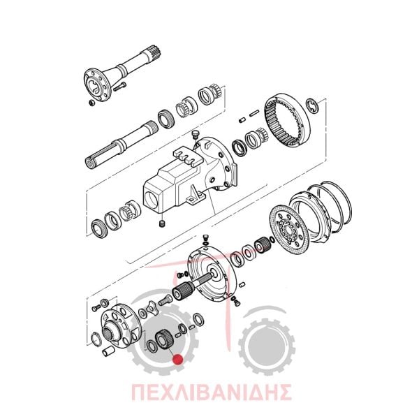 Πίσω γρανάζι μειωτήρα Massey Ferguson 6400-8200-8130-3690
