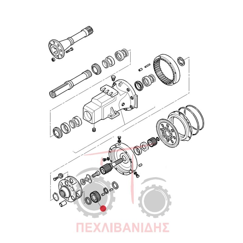 Πίσω γρανάζι μειωτήρα Massey Ferguson 6400-8200-8130-3690