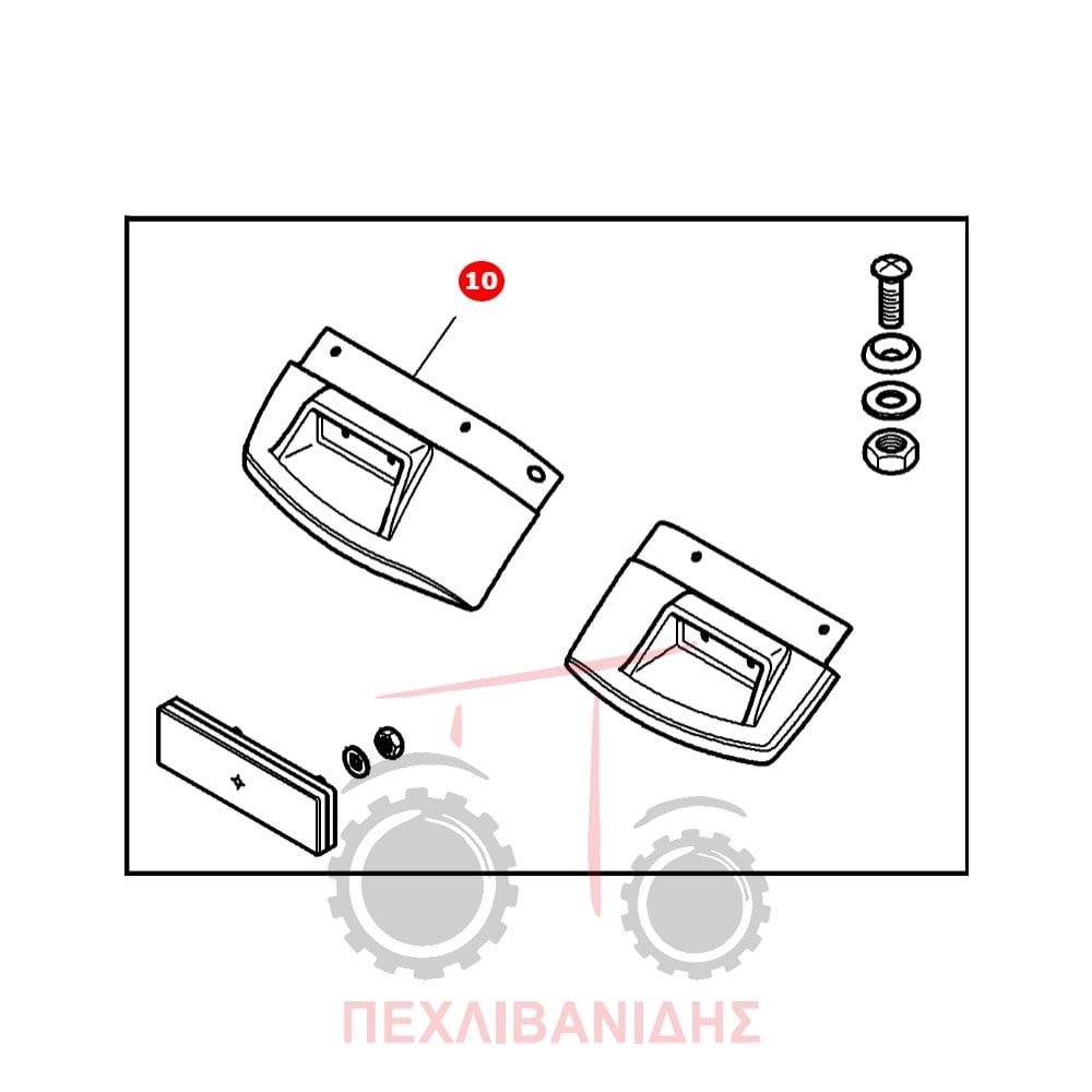 Αριστερή προέκταση φτερού Massey Ferguson 3635-3645-3655-3660