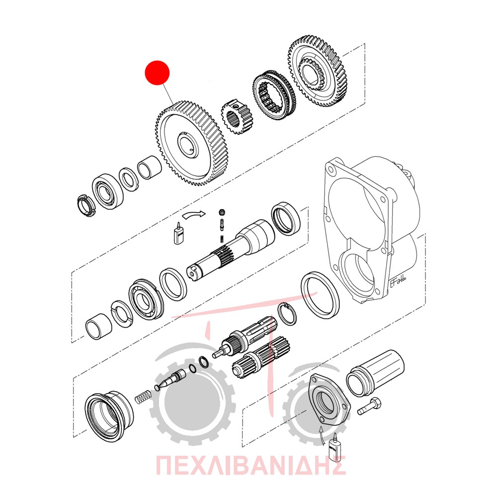 Γρανάζι PTO Landini 9880-Atlas-Rex