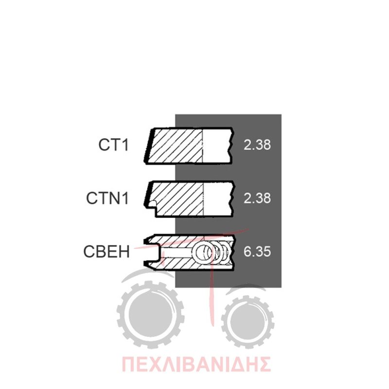 Ελατήρια κινητήρα Perkins 318