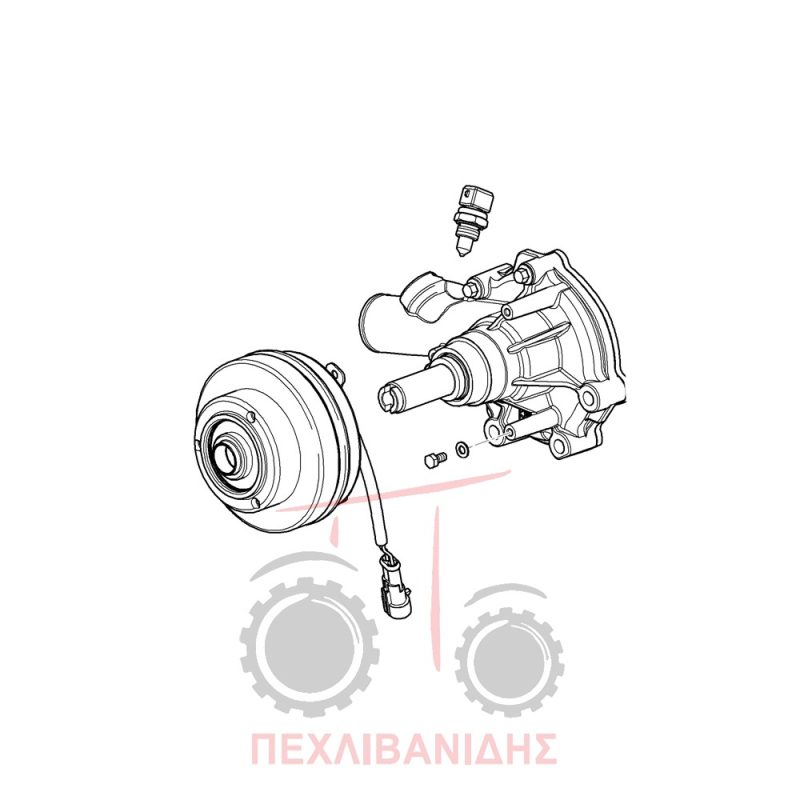 Υδραντλία με ηλεκτρικό συμπλέκτη Massey Ferguson 2400