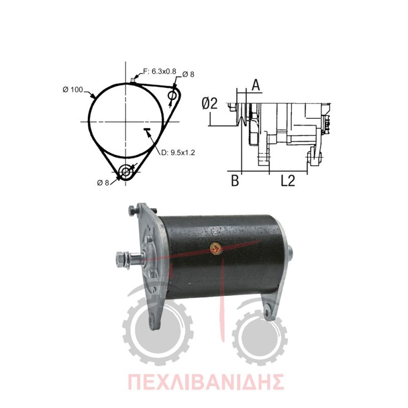 Δυναμό Massey Ferguson 174-194-135-165-177-188 Δυναμό Massey Ferguson 174-194-135-165-177-188