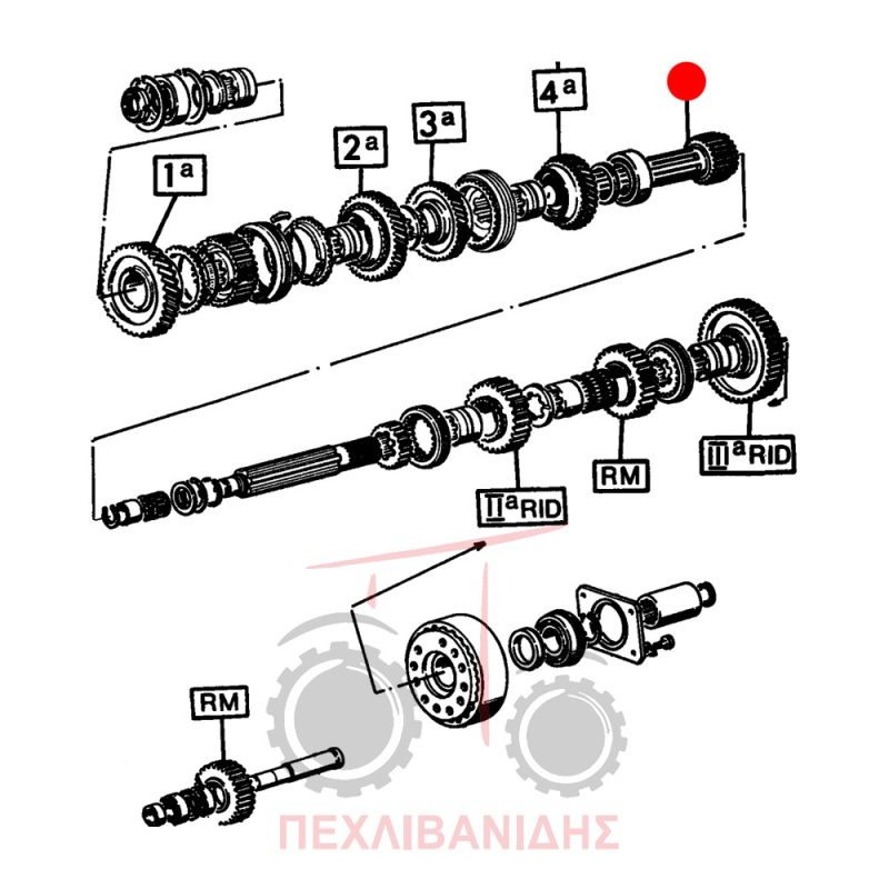Άξονας σασμάν Landini 10000-12500-13000-14500 Άξονας σασμάν Landini 10000-12500-13000-14500