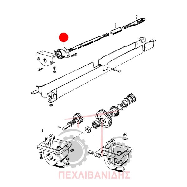 Άξονας μεσαίας τριβής Landini 5860-Blizzard