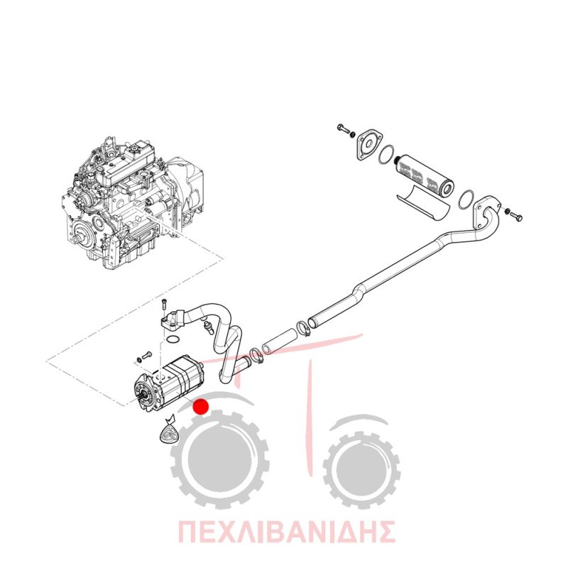 Αντλία υδραυλικού - τιμονιού Landini Alpine 60-70-80-85 Αντλία υδραυλικού - τιμονιού Landini Alpine 60-70-80-85