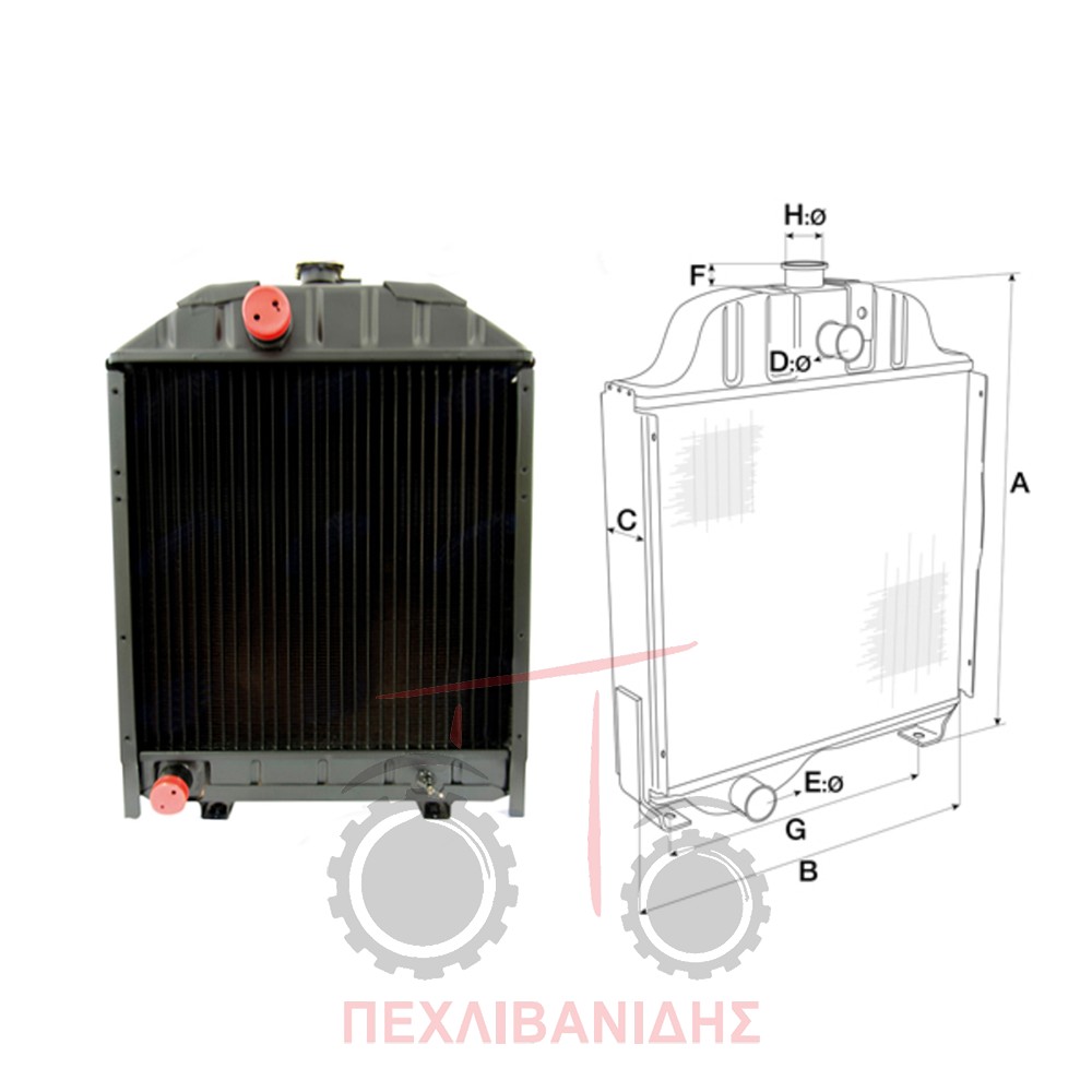 Ψυγείο νερού Massey Ferguson 154-174-184-194-274-294
