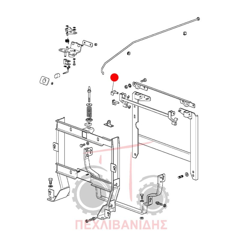 Πάνω πείρος μεντεσέ καπό Massey Ferguson 3300-3400 Πάνω πείρος μεντεσέ καπό Massey Ferguson 3300-3400