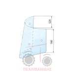 Τζάμι καμπίνας Massey Ferguson 4200-4300 Τζάμι καμπίνας Massey Ferguson 4200-4300