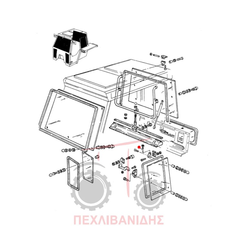 Πείρος μεντεσέ παραθύριου Massey Fergusson 294-353-699 Πείρος μεντεσέ παραθύριου Massey Fergusson 294-353-699