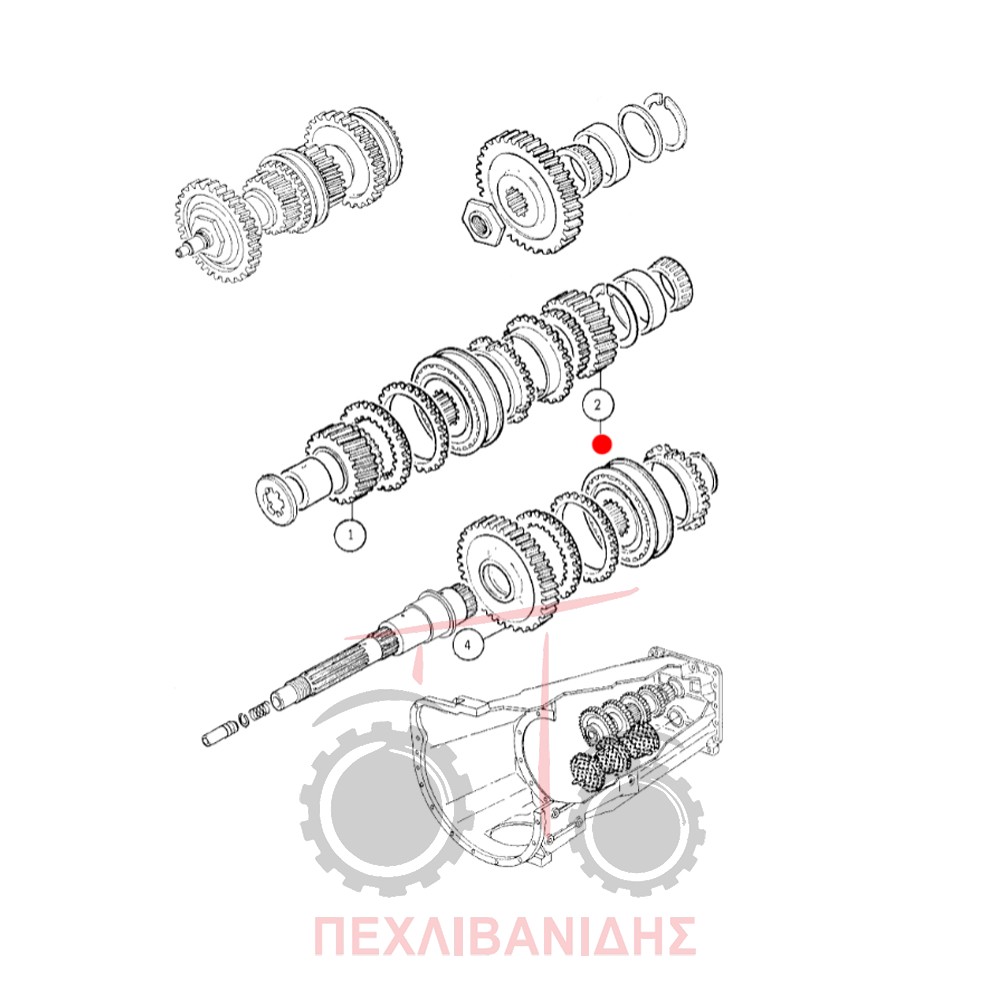 Γρανάζι σασμάν Massey Ferguson 3000-3100-6100-6200