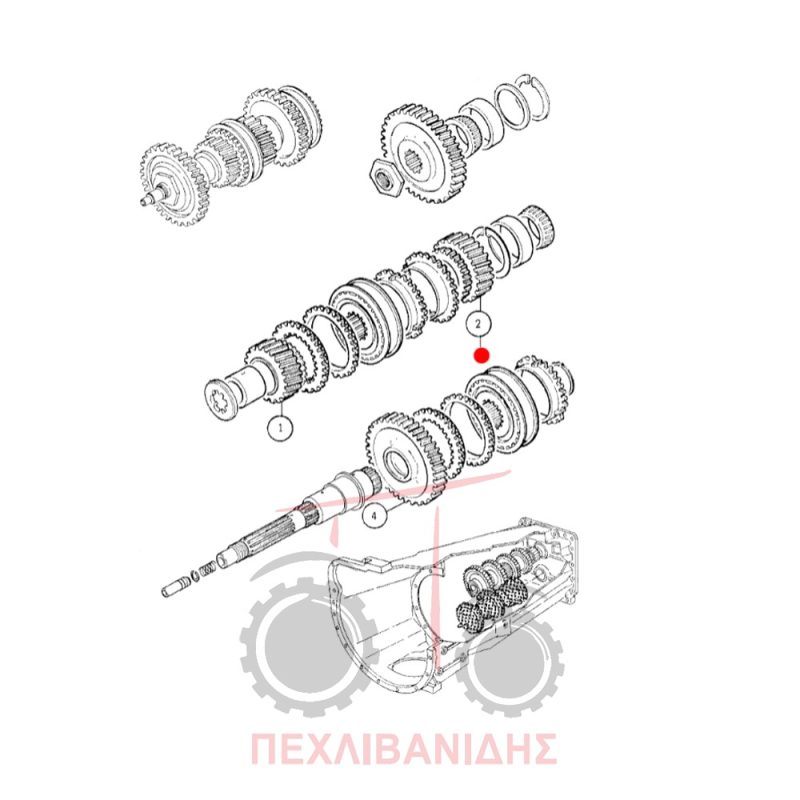Γρανάζι σασμάν Massey Ferguson 3000-3100-6100-6200 Γρανάζι σασμάν Massey Ferguson 3000-3100-6100-6200