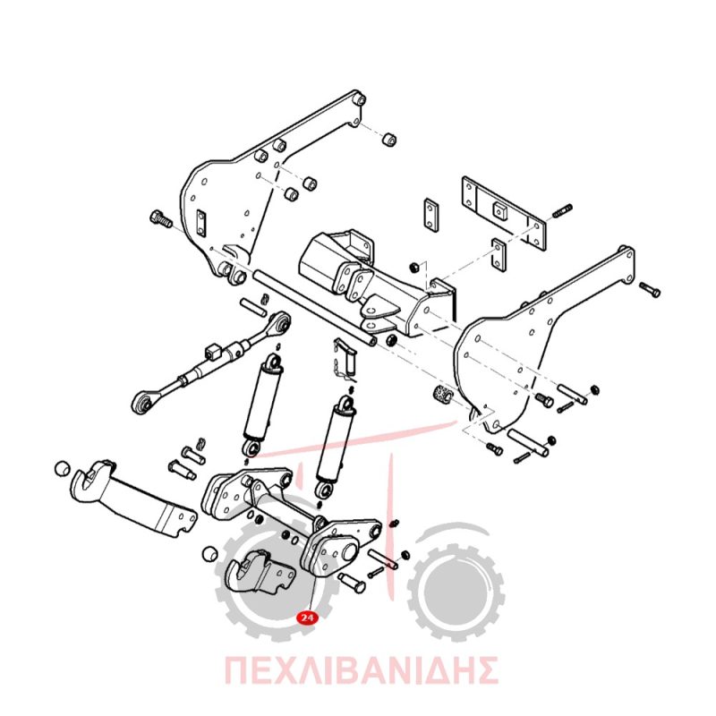 Βάση μπροστά υδραυλικού Massey Ferguson 5400-6400