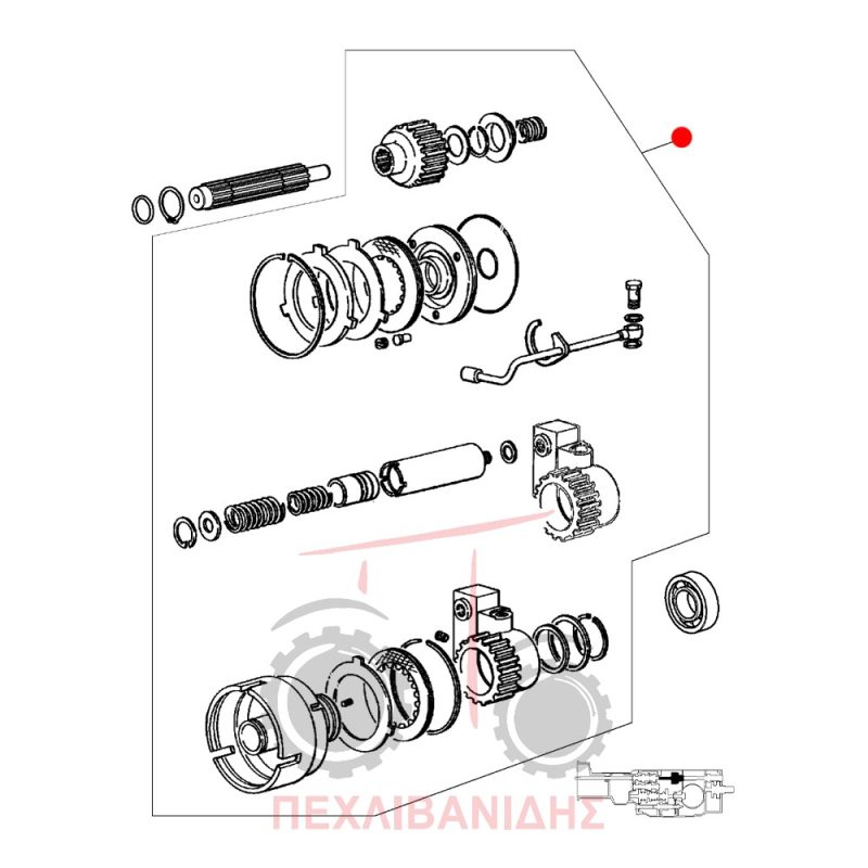 Καμπάνα PTO κομπλέ Massey Ferguson 3300-3400